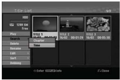 HITACHI DV-DS253E - Recherche après le temps HDD - 1