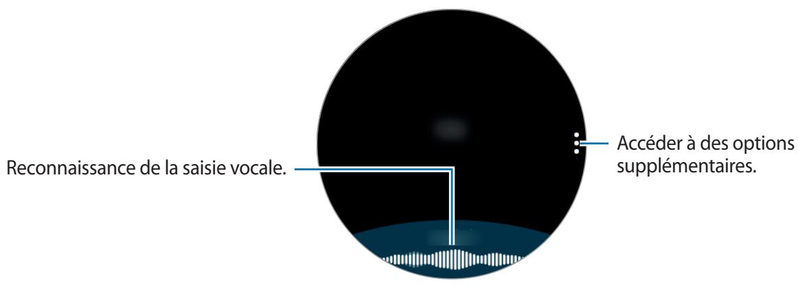 SAMSUNG GEAR SPORT - Utiliser la saisie vocale - 1