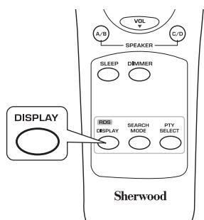 SHERWOOD RX5502 - AFFICHAGE - 1