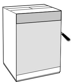 ARISTON CDE 129 - Application du panneau d'habillage en bois sur la porte et montage du machine à laver à l'intérieur des éléments: - 1