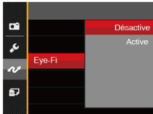 KODAK FZ53-RD - Régler le mode de connexion de la carte Eye-Fi SD - 1