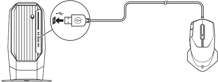 DELL NC - Connexion de la souris - 3