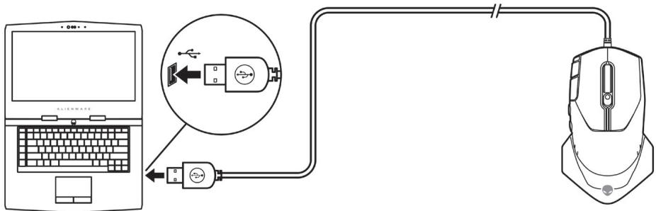 DELL NC - Connexion de la souris - 4
