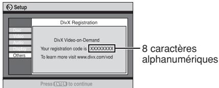 PANASONIC SC-PT 350 WEG - ■ Afficher le code d'enregistrement de l'appareil - 1