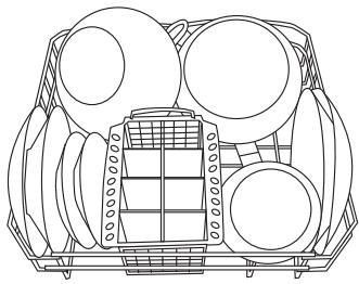 ARISTON LF 70 XF - Réglez la hauteur du panier supérieur - 5