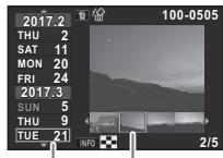 PENTAX KP - Affichage des images par date de prise de vue - 1