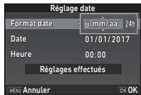 PENTAX KP - Réglage de la date et de l'heure - 1