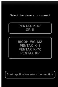 PENTAX KP - Lorsqu'un dispositif Android est utilisé - 1