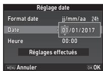 PENTAX KP - Réglage de la date et de l'heure - 2