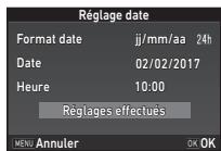 PENTAX KP - Réglage de la date et de l'heure - 3