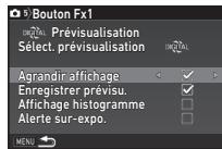 PENTAX KP - Réglage de la prévisualisation - 2