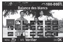 PENTAX KP - Sélectionnez l'élément de réglage à modifier. - 1