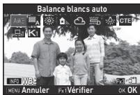 PENTAX KP - Sélectionnez le réglage de la balance des blancs souhaïté. - 1