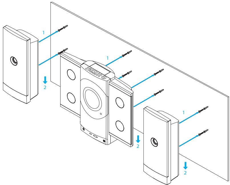 ILUV IMM9400 - Installation sur un mur - 1