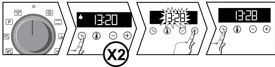 DARTY DaRryBRANDTFOURBFP7554W - - Changing the clock - 1
