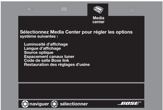 BOSER 3.2.1 GS SILVER - Pour afficher le menu Système - 1