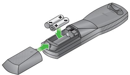 BOSER 3.2.1 GS SILVER - Mise en place des piles de la télécommande - 2
