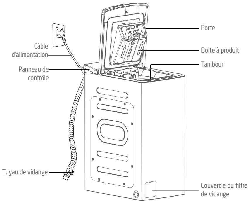 DARTY LAVE-LINGE-TOP-PTL6100 - DESCRIPTION DU PRODUIT - 1