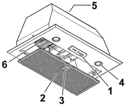 DE DIETRICH DHG 1136X - Description de la hotte - 1