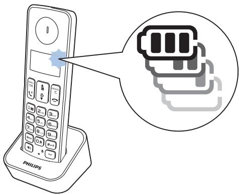 PHILIPS B1912B/FR - Charge du combiné - 1