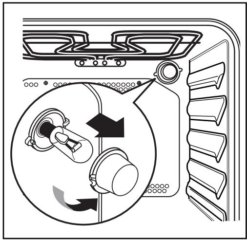FAURE CFM 718R - Remplacement de la lampedu four - 4