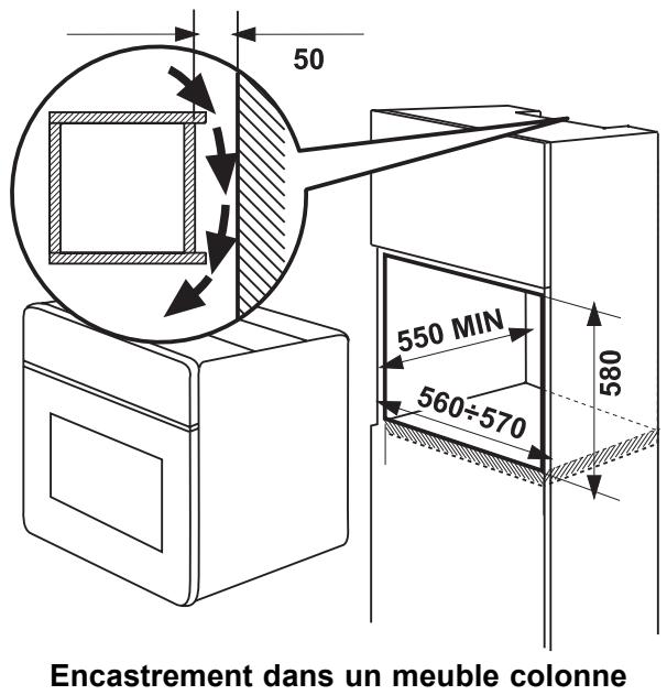 FAURE CFM 718R - Fixation dans le meuble - 3