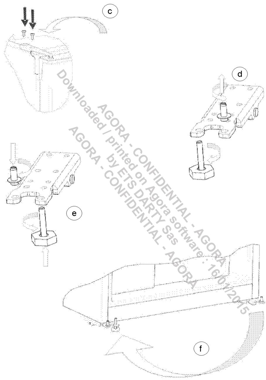 VESTFROST UFV 251 NF - Changement du sens d'ouverture de la porte - 3