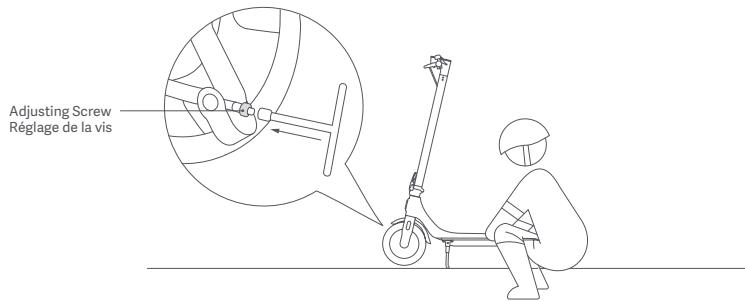 Xiaomi Mi-Scooter-4Lite-2-en-Gen - Adjust the Mechanical Brake/Ajustement du frein mécanique - 1