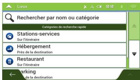 MAPPY ULTi 585 CAMP - Utiliser les catégories de recherche rapide - 5