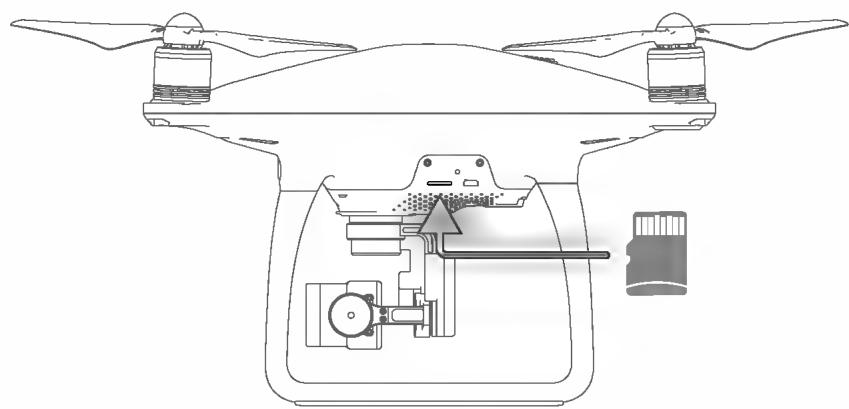 D-IIX PHANTOM 4 PRO - Logement de carte Micro SD de laamera - 1