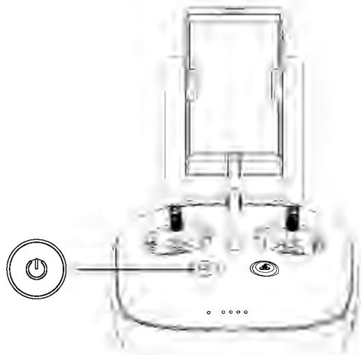 D-IIX PHANTOM 4 PRO - Mise sous tension/mise hors tension de la radiocommande - 1