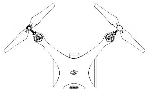 D-IIX PHANTOM 4 PRO - Montage des hélices - 3