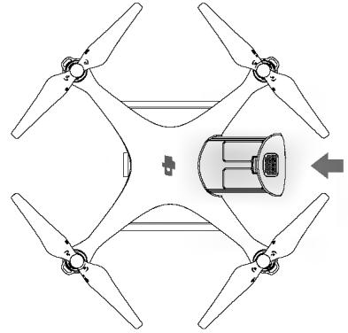 D-IIX PHANTOM 4 PRO - Installation de la batterie - 1