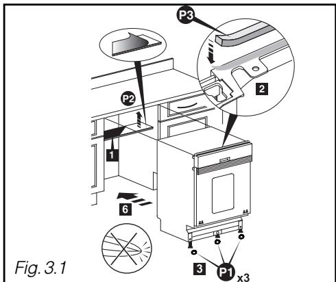 SAUTER SVH 61 JF1 - - ENCASTREMENT DANS LA NICHE - 1