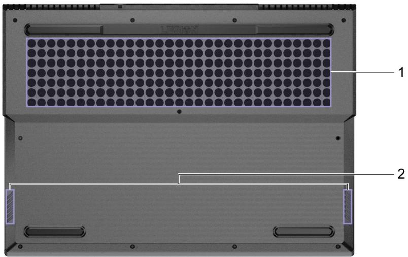 LENOVO Legion 5 ARH05H - Vue du dessous - 1