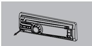 CLARION CZ315E - Fixation du DCP - 1