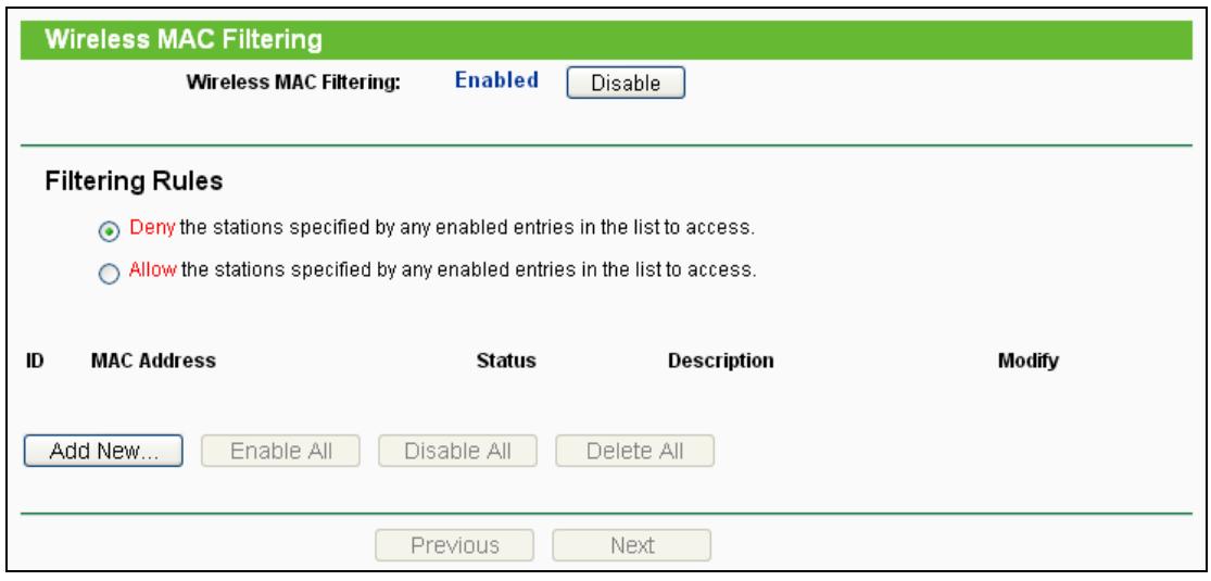 TP-LINK TL-WR710N - Wireless MAC Filtering - 1