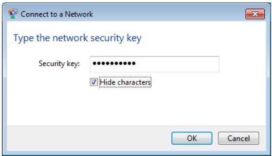 TP-LINK TL-WR710N - 2) Enter the Security key. Click OK. - 1