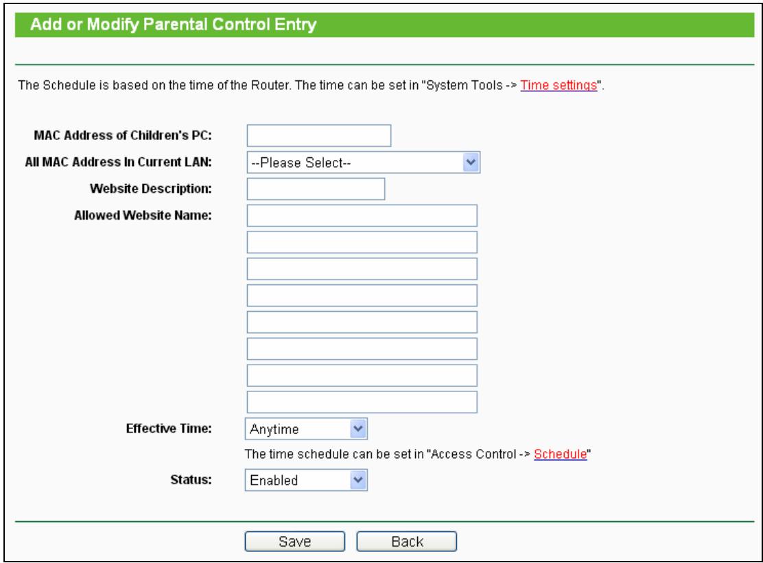 TP-LINK TL-WR710N - To add a new entry, please follow the steps below. - 1