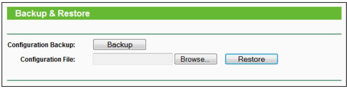 TP-LINK TL-WR710N - Backup &amp; Restore - 1