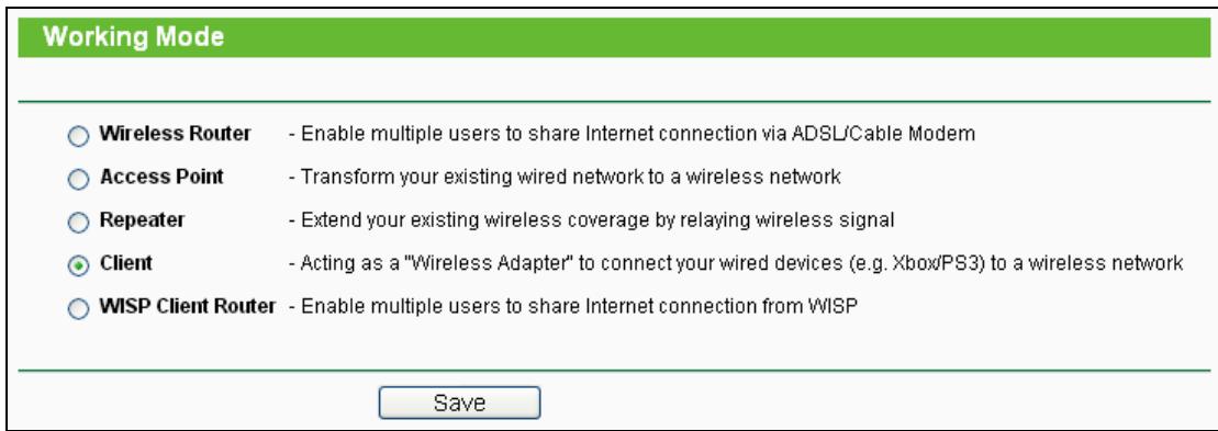 TP-LINK TL-WR710N - Working Mode - 1
