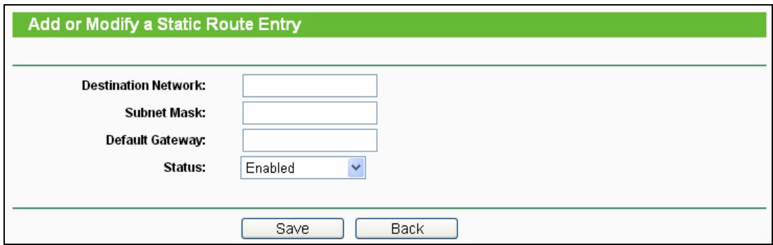 TP-LINK TL-WR710N - To add static routing entries, follow the steps below. - 1