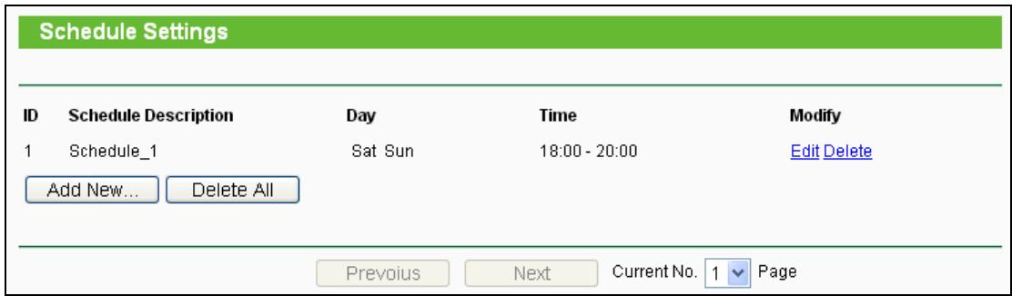 TP-LINK TL-WR710N - To add a new schedule, follow the steps below. - 2