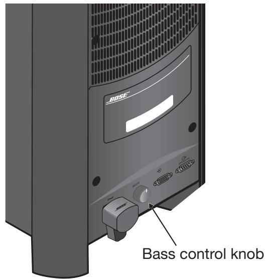 BOSER CINEMATE GS SILVER - Réglage des graves du module Acoustimass® - 1