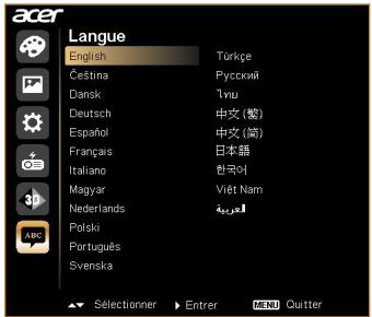 ACER X111 - Langue - 1