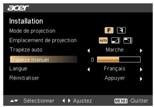 ACER X111 - Menu d'installation - 2