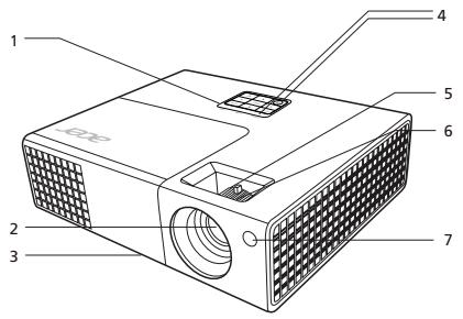 ACER X111 - Vue Externe du Projecteur - 1