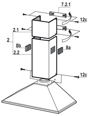 FALCON FALHDC 90 CR/C-EU - Cheminée inférieure - 1