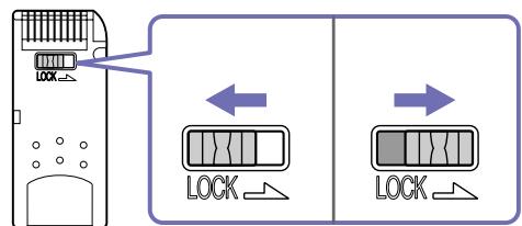 SONY PCV-RX4 - Protection en écriture d'un Memory Stick™ - 1