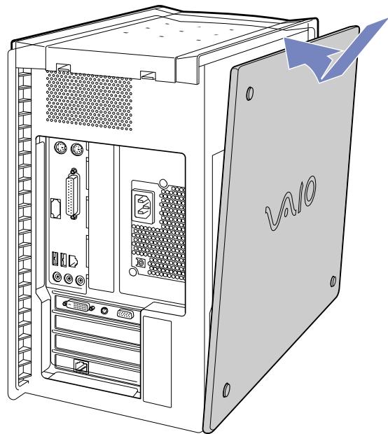 SONY PCV-RX4 - Fermetre du panneau l'téral - 1